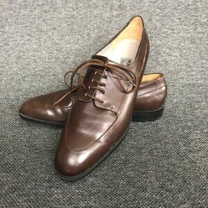 Roberto Vianni Neiman Marcus Womens Brown Leather Oxfords 7.5 AA Loafers Shoes